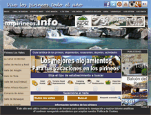 Tablet Screenshot of lospirineos.info